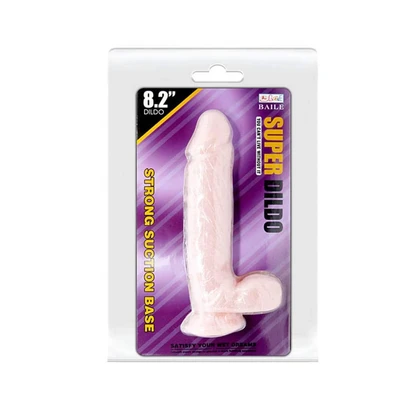 21cm Realističan Dildo sa Testisima i Vakuumskim Postoljem - Sexy Shop