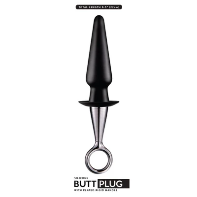 5" SILIKONSKI BUT PLUG - Crni - Sexy Shop