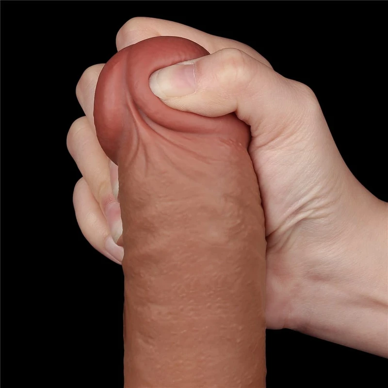 9.5'' Realistični Dildo sa Vakuumskim Postoljem - Braon, Lovetoy