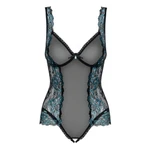 Amanta teddy crni 2XL-3XL Obsessive