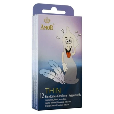 AMOR Tanji Muški Kondomi / 12 komada - Sexy Shop