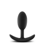 ANAL ADVENTURES VIBRA SLIM PLUG - MEDIUM, vodootporni crni analni ulošak sa stimulacijom