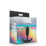 ANAL ADVENTURES VIBRA SLIM PLUG - MEDIUM, vodootporni crni analni ulošak sa stimulacijom