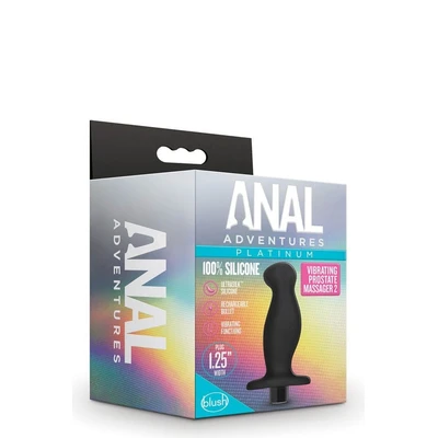 Analni stimulator za prostatu sa vibracijama – crni 10 funkcija - Sexy Shop