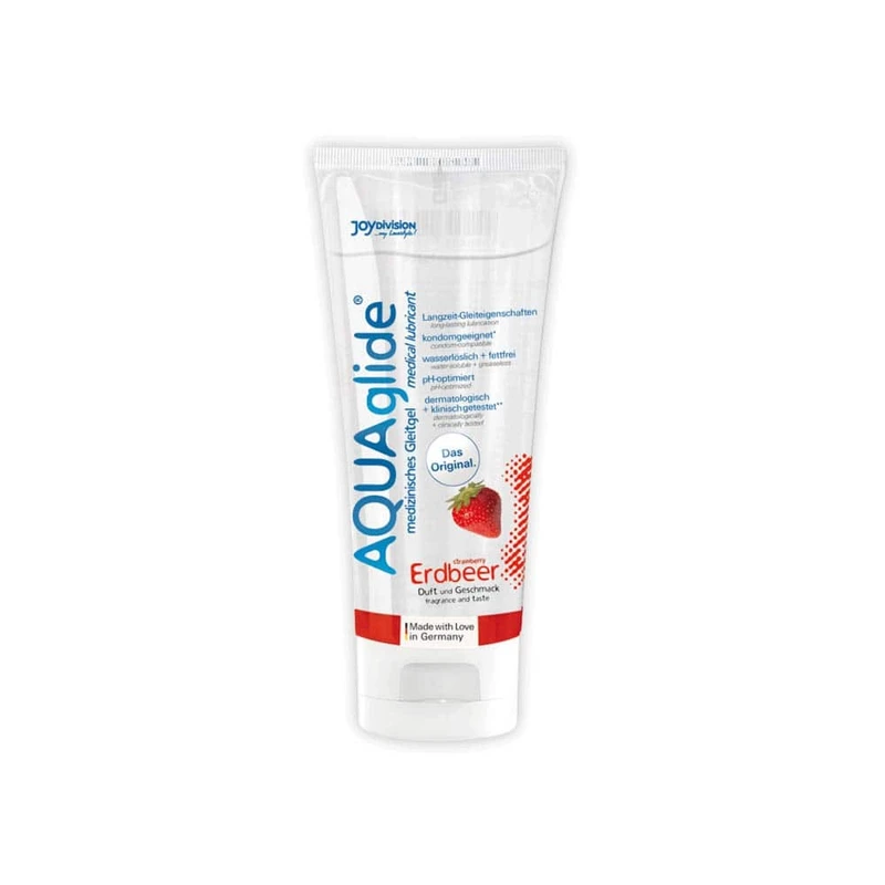 AQUAglide Erdbeer lubrikant za oralni seks, 100 ml