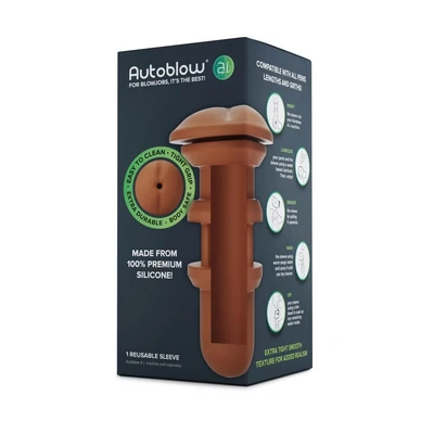 Autoblow A.I. Silikonska Maska za Anus - Braon - Sexy Shop