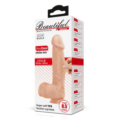 Beautiful Bahamut 8,5" Realistični Dildo sa Vakuumskim Postoljem i G Tačkom - Sexy Shop