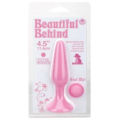Beautiful Behind silikonasti analni čep sa vakuumskim postoljem, rozi - Sexy Shop