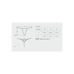 Bijeli Luiza thong S/M - Obsessive