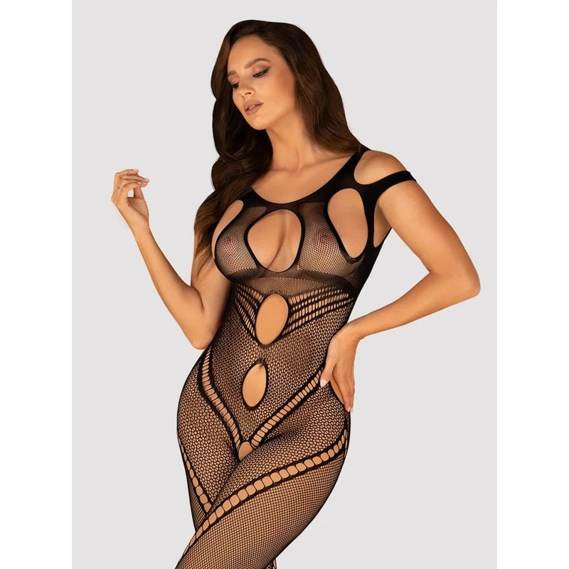 Bodystocking G322 crni S/M/L Obsessive
