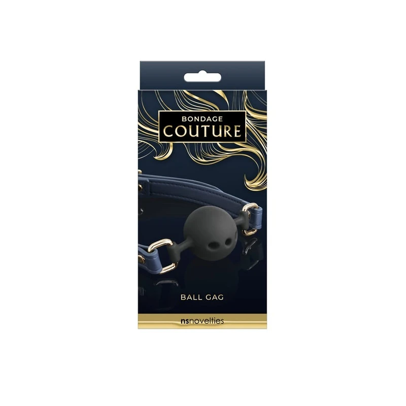 Bondage Couture - Plavi Ball Gag od NS Novelties