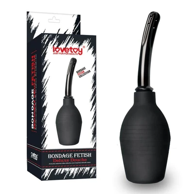 Bondage Fetish Deluxe analni tuš crni 26,6 cm - Sexy Shop