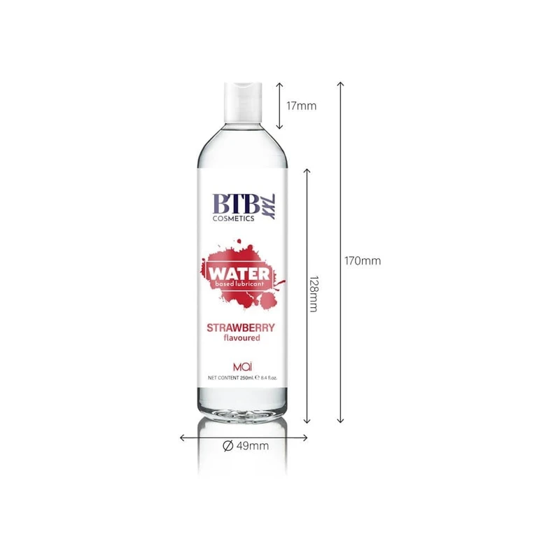 BTB VODOTOPLJIVI PODMAZIVAC SA UKUSOM JAGODE 250ML
