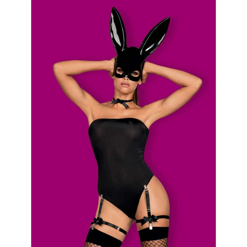 Bunny kostim S/M crni sa čarobnim akcentima