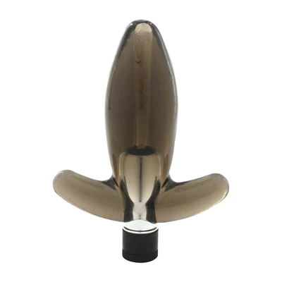 Butt EZ Plug Black - Anatomски oblikovani analni stimulator sa vibratorom, vodootporan - Sexy Shop
