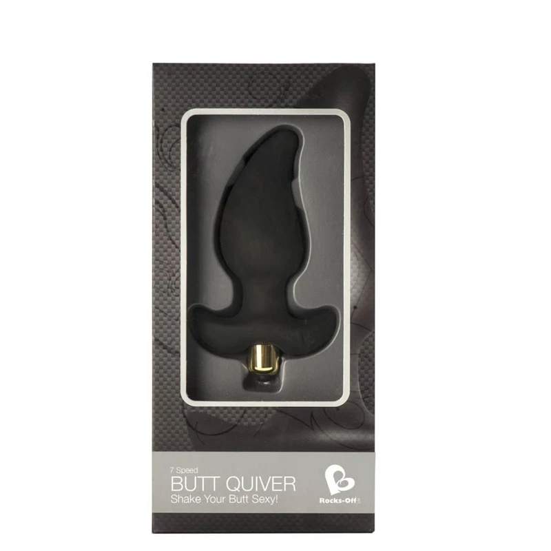 Butt Quiver Crni - Vibrirajuća Analna Igračka 9.5cm