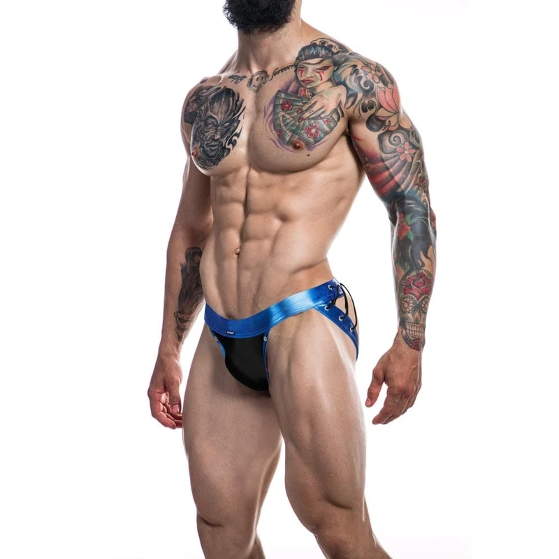 C4M Desire Jockstrap Plava Kožica