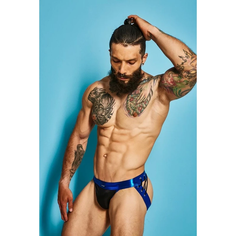 C4M Desire Jockstrap Plava Kožica