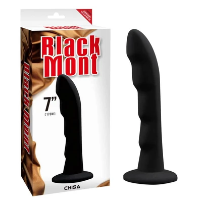 Cavelier Plug sa vakuumskim postoljem - Vodootporni analni stimulans 17cm, crni - Sexy Shop