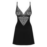 Cecilla crna chemise i thong L/XL