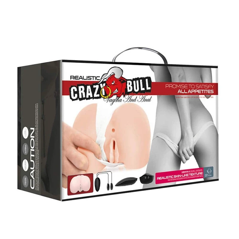 Crazy Bull Realistična vagina i analna igračka sa vibracijom 16cm