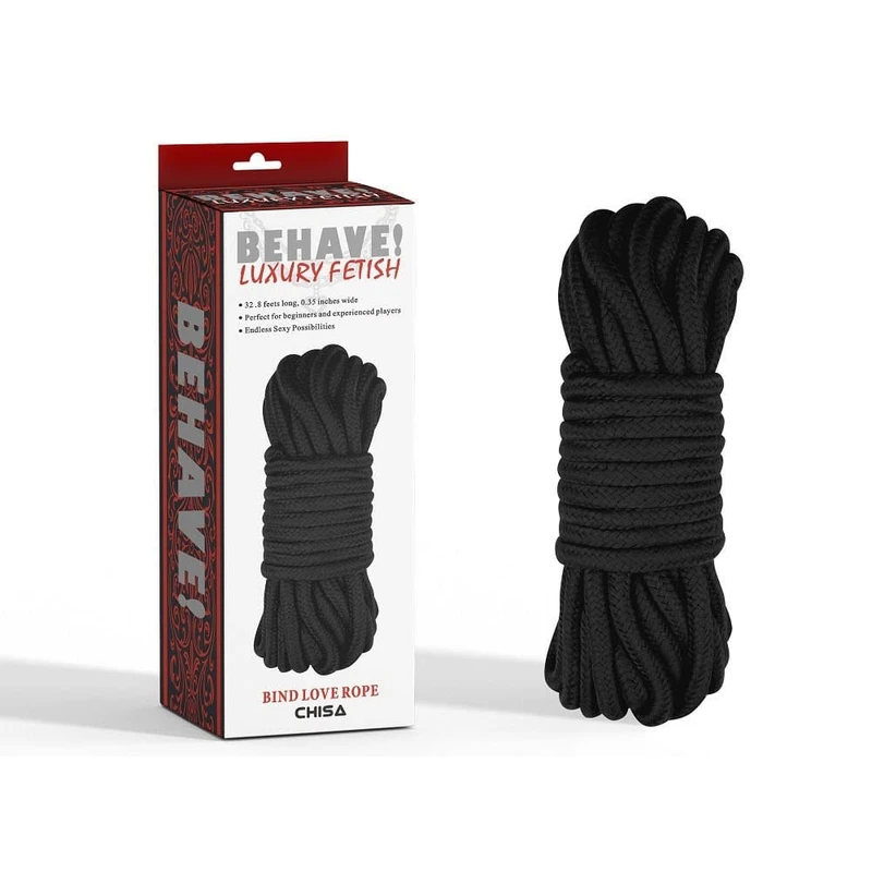 Crna Bondage Uže 10m - Chisa Novelties