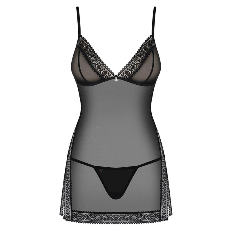 Crna chemise i tangice Obsessive S/M