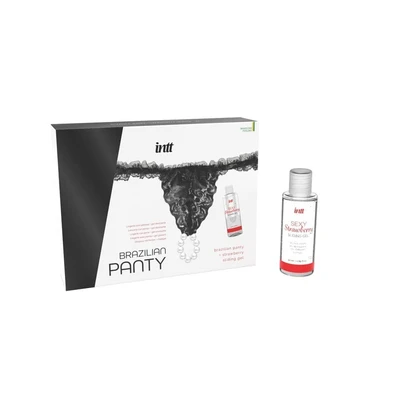 Crni Brazilian Panty sa Gelom za Klizanje ukunja JFile. - Sexy Shop