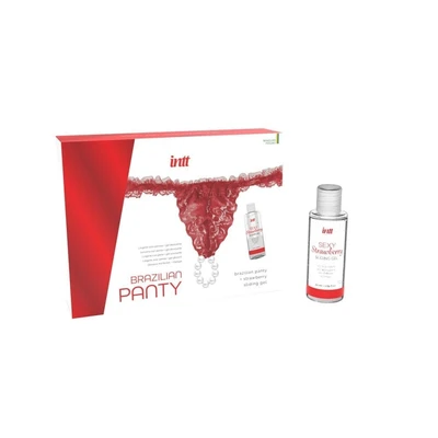 Crvene Brazilke sa Gelom za Klizanje - Intt - Sexy Shop