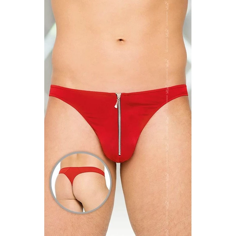 Crvene muške tangice Softline XL 4501 - 80% poliamid, 20% elastan