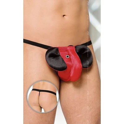 Crveni muški tangice Softline - 90% poliester, 10% likra - Sexy Shop