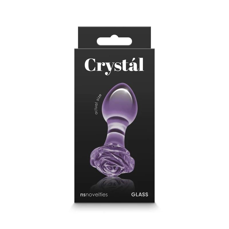 Crystal ljubičasti vibrator 8,9 cm - vodootporni NS Toys