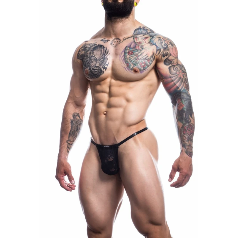 Cut4Men L4CE G-string crni L/XL