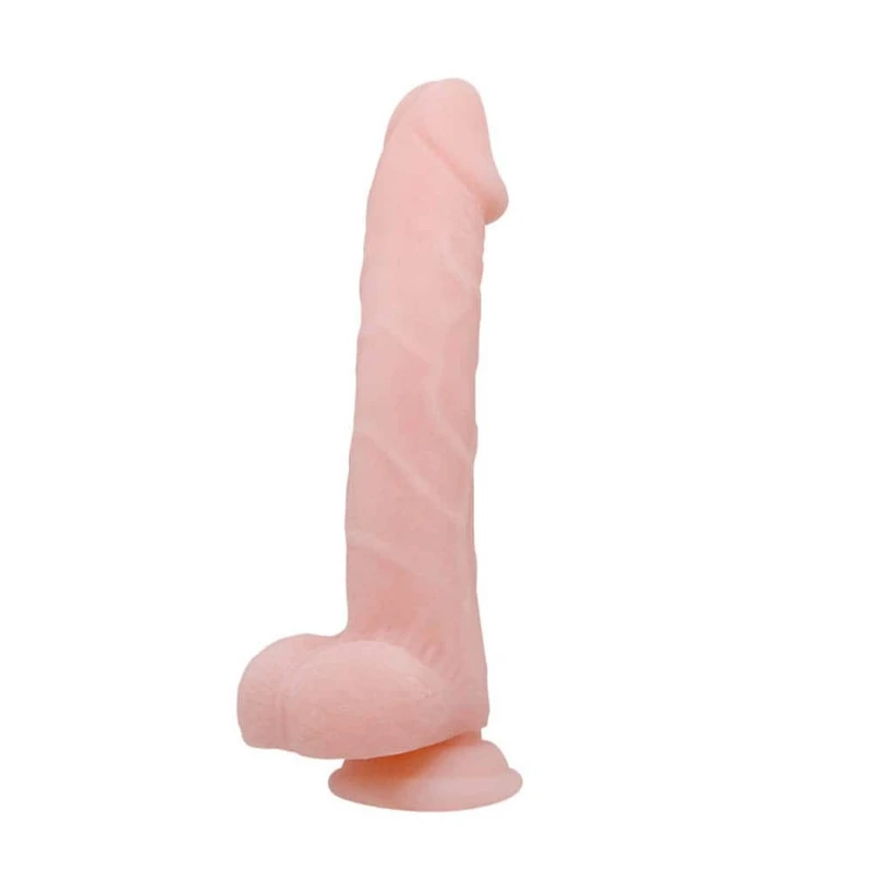 Debra Dildo 22cm Realističan sa Vakuumskim Postoljem i Testisima - Koža