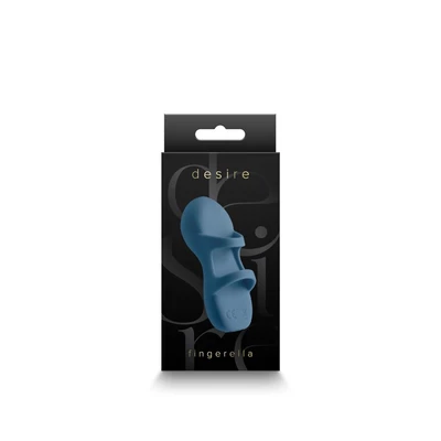 Desire - Fingerella - Vodootporni plavi masazer za prste - Sexy Shop