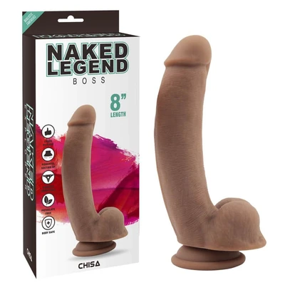 Dildo sa vakuumskim postoljem, G-tačka, braon, 20,5cm - Sexy Shop