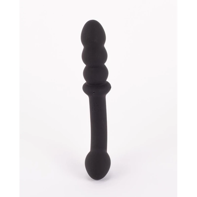 Dual-motor Vibrirajući Butt Plug 20cm - Vodootporni, Crni