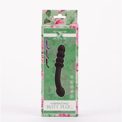 Dual-motor Vibrirajući Butt Plug 20cm - Vodootporni, Crni - Sexy Shop