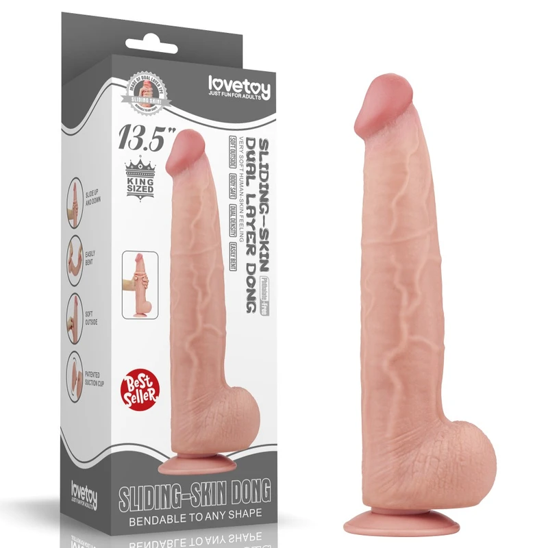 Dugi realistični dildo sa testisima 34cm - Lovetoy