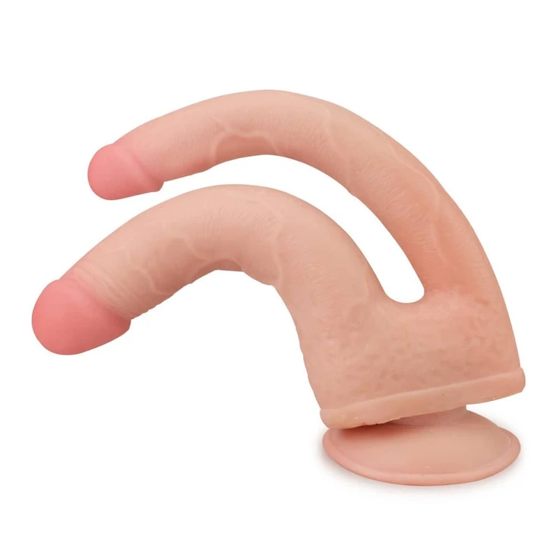 Dvojni Realistični Soft Dong sa Vakuumskim Postoljem - 21,9/25 cm, Brend: Lovetoy