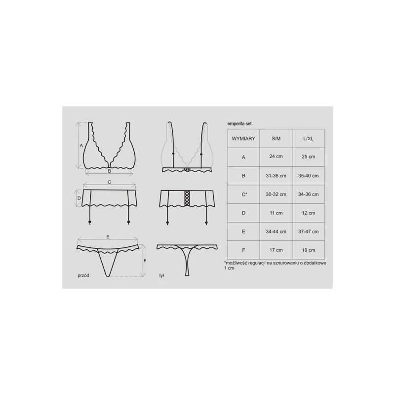Emperita set igračaka za odrasle L/XL - Crna boja Obsessive