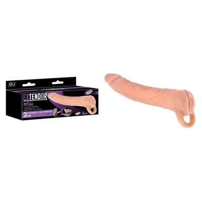 EXTENDOR 9" TPR 2-u-1 produživač i masturbator koža - Sexy Shop