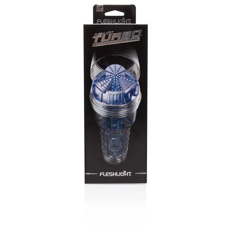 Fleshlight Turbo Core - plavi stimulativni masturbator sa vodootpornom konstrukcijom