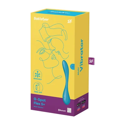 G-Spot Flex 5+ Connect App klitoris stimulator - plavi - Sexy Shop