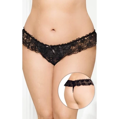 G-string 2432 - Plus Size - crni - Softline - XL-XXXL - Sexy Shop