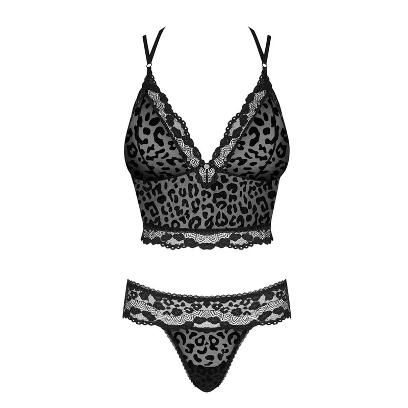 Giully 2-komadni set S/M crni od Obsessive