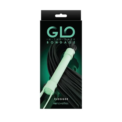 GLO Bondage - Flogger - Zelena 60cm - Sexy Shop