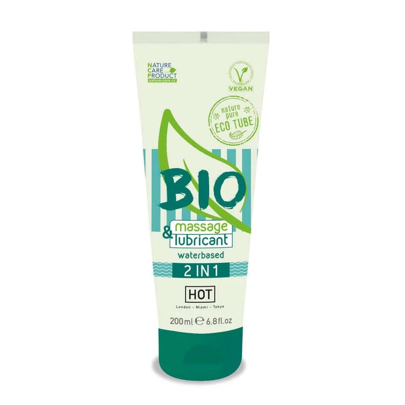 HOT BIO 2u1 gel za masažu i lubrikant na bazi vode 200 ml