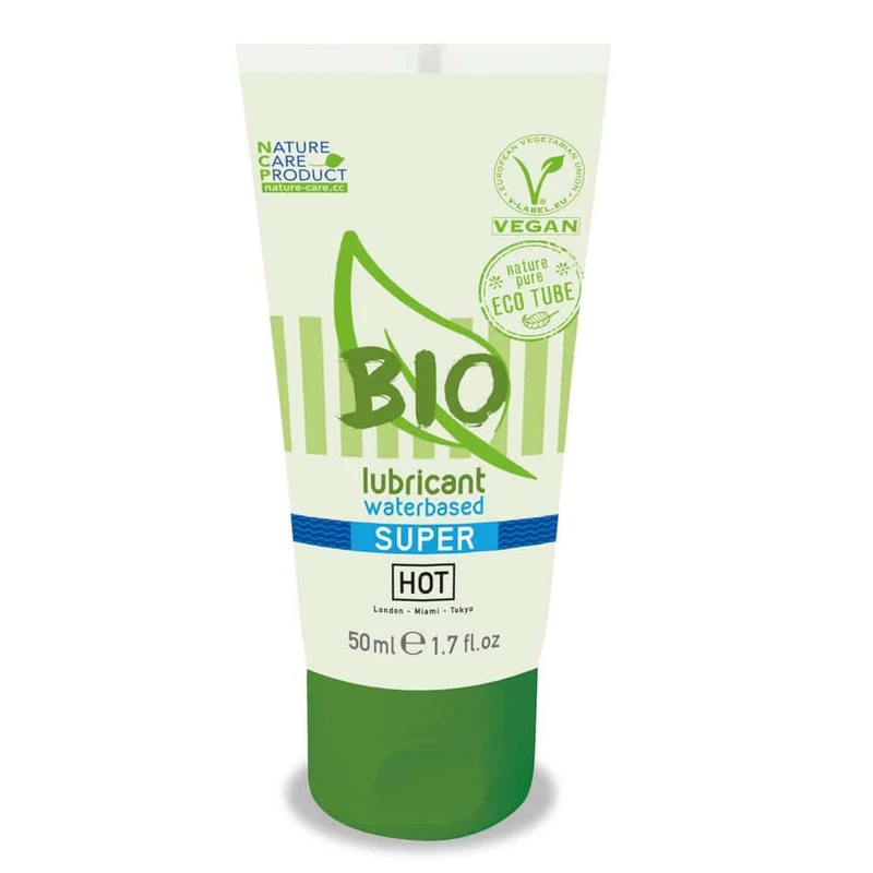 HOT BIO Superglide 50 ml - Organski vodeni lubrikant za parove