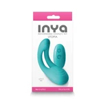 INYA Utopia - Dualni stimulator sa daljinskim upravljačem - 15cm - Zelena